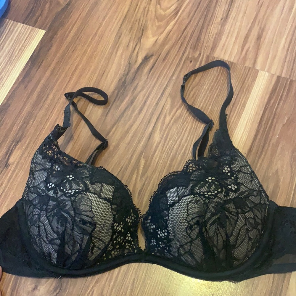 VS Push-up Bra Black Lace